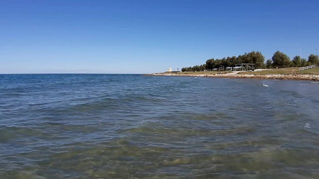 Torre Mileto - Panoramica della spiaggia dal mare