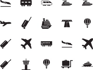 holiday vector icon set such as: bullet, abstract, hotel, modern, highway, cart, architecture, stripe, grey, locomotive, industry, tower, path, control, fast, asphalt, avenue, drive, motion, street