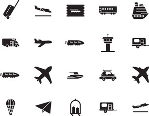 holiday vector icon set such as: airways, delivery, traveler, way, tower, case, arrive, cart, template, cruiser, silver, pass, building, voyage, icons, off, hotel, metal, roof, ticket, access, marine