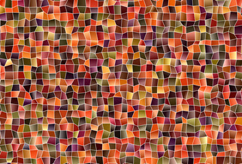 Fototapeta premium Dark Green, Red vector backdrop with rhombus.