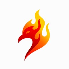 phoenix logo accompanied by flames