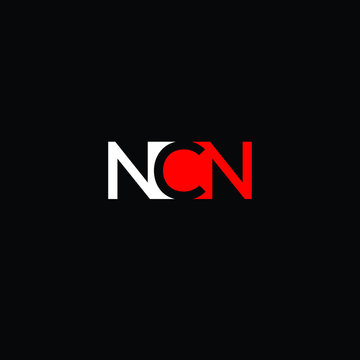 N C N letter icon logo vector