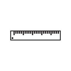 Ruler icon graphic design template vector isolated