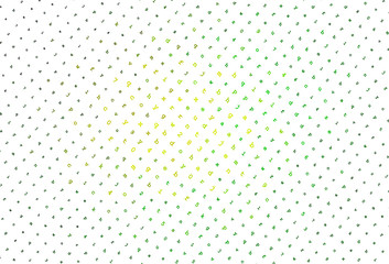 Light Green, Yellow vector texture with ABC characters.