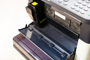 new toner cartridge in laser multi function device