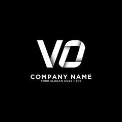 VO letter logo designs, clean and clever logo template