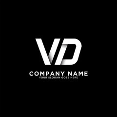 VD letter logo designs, clean and clever logo template