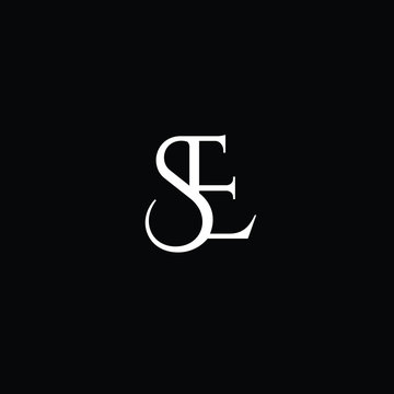 SE letter icon vector logo