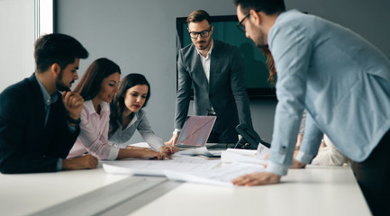 Business people conference in modern office