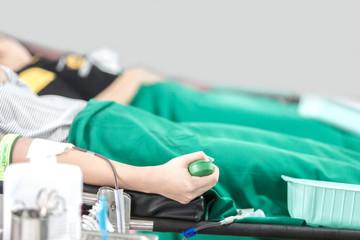 Blood donation, blood transfusion, and check specified concept in hospital