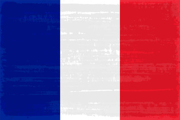 French national flag isolated vector illustration.