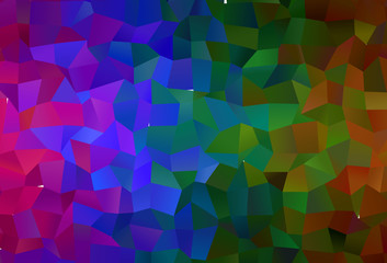 Obraz premium Dark Multicolor vector polygonal pattern.