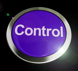 Control button used to regulate or operate remote machinery - 3d illustration