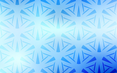 Light BLUE vector template with crystals, triangles. Beautiful illustration with triangles in nature style. Pattern for commercials.