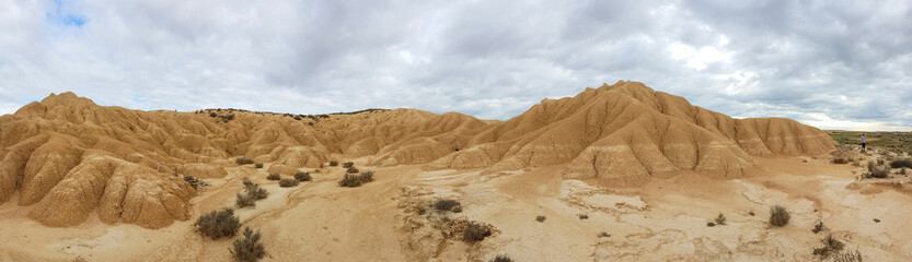 The Bardenas Reales is a semi-desert natural region or badlands in the southeast of Navarre.