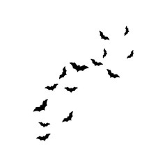 Set of bats background vector illustration design 