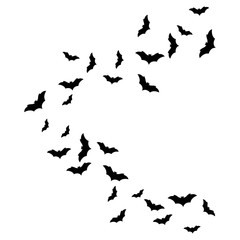 Set of bats background vector illustration design 