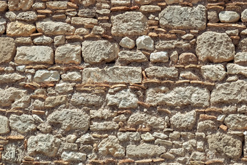 Wall of stones.