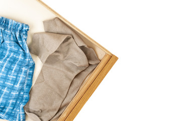 Men's cotton socks black on white background