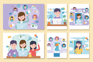 network social media people collection