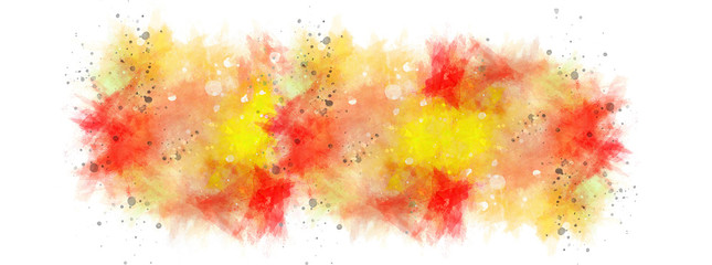 Obraz premium Colorful multi color paint splatter on white background.Decorative abstract pattern.