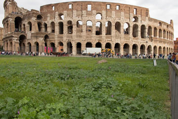 Fototapeta na wymiar Coliseum, the great beauty of Rome