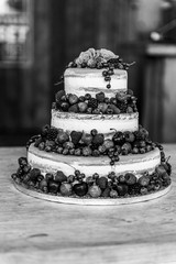 Beautiful large wedding cake