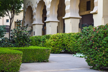 Office building courtyard