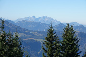 Blick vom Bregenzerwald zum Säntis