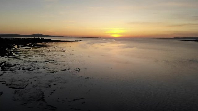 the gower at sunset overlooking south wales