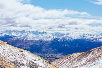 Remarkables View over Queenstown in New Zealand