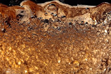White wine or carbonated drink, abstract splashing.