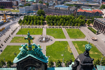 Cityscape from the sightseeing platform on the Berlin Cathedral in Berlin © Sergey Kelin