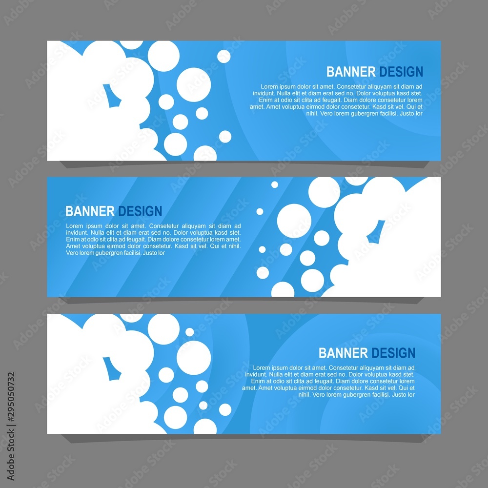 Wall mural vector abstract design banner web template.