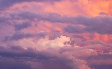 Sunset Clouds Background