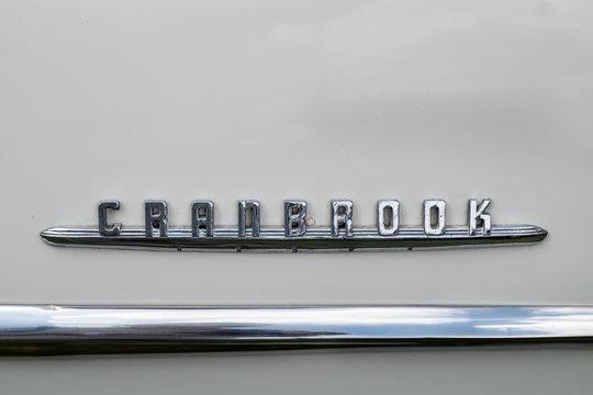 RAMAT-GAN, ISRAEL - OCTOBER 6, 2017: Plymouth Cranbrook loro 1951 car presented on annual oldtimer car show, Israel