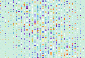 Light Multicolor vector backdrop with dots.