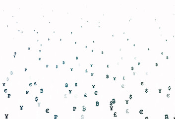 Light Blue, Green vector layout with banking symbols.