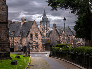 Calle lateral de la iglésia de Holy Rude