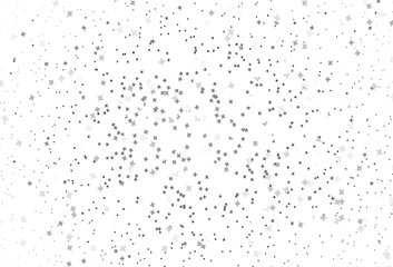 Light Gray vector pattern with christmas stars.