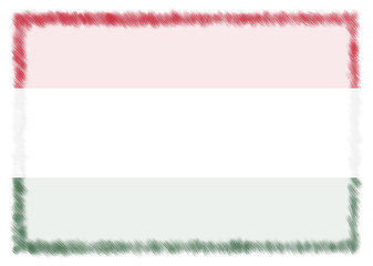 Border made with Hungary national flag.