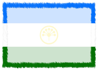 Border made with Bashkortostan national flag.