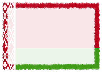 Border made with Belarus national flag.