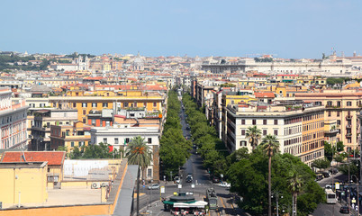 Rome - skyline view of the city from the Vatican