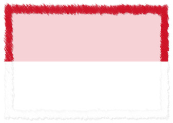 Fototapeta premium Border made with Monaco national flag.