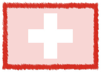 Border made with Switzerland national flag.