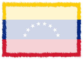 Border made with Venezuela national flag.