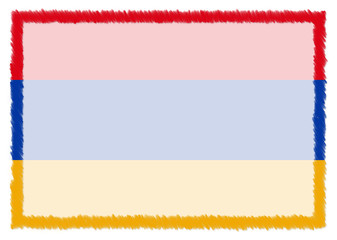 Border made with Armenia national flag.