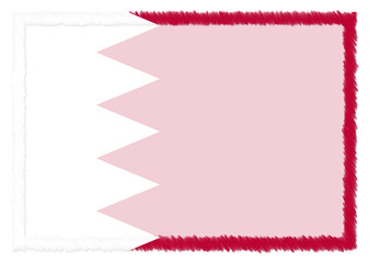 Border made with Bahrain national flag.