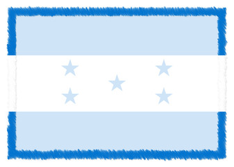 Border made with Honduras national flag.